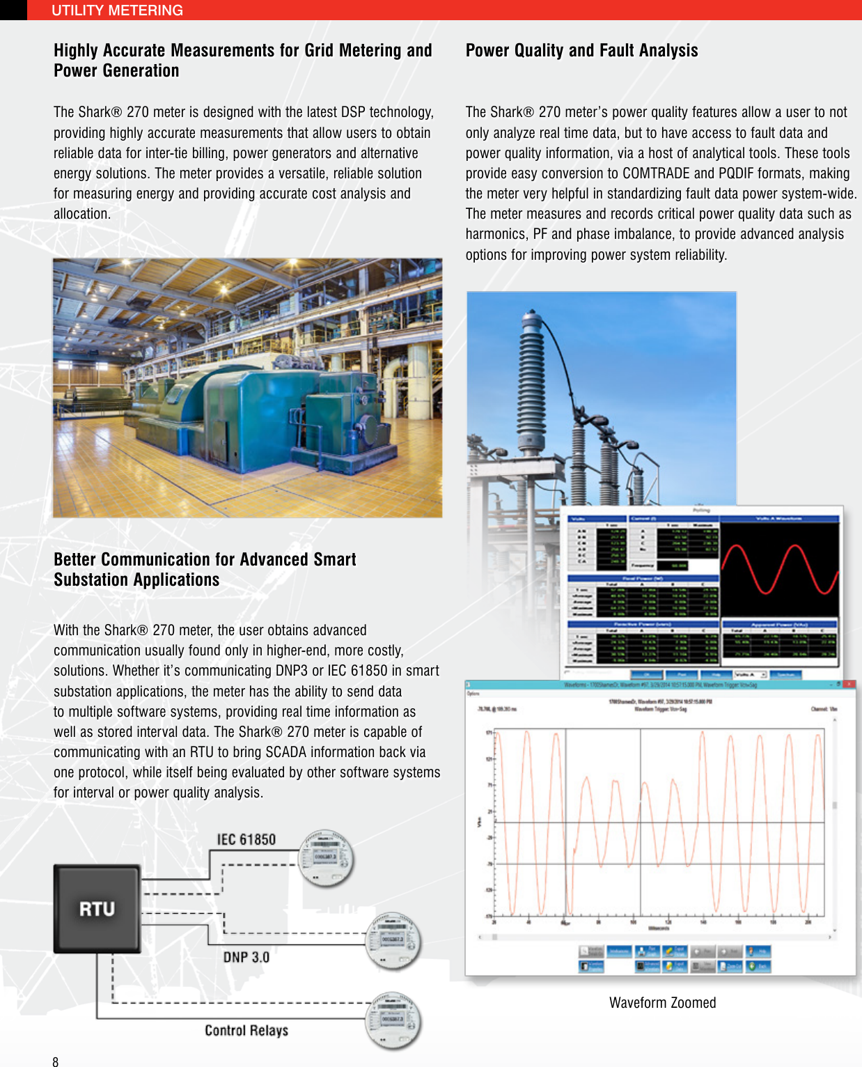 Page 8 of 12 - Shark 270 Meter Brochure V.1.07 Shark-270-revenue-energy-meter-brochure E159710