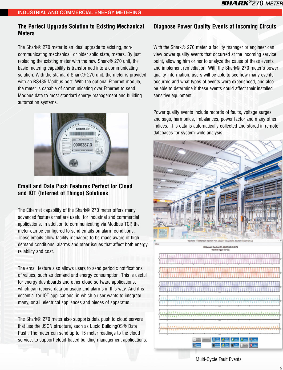 Page 9 of 12 - Shark 270 Meter Brochure V.1.07 Shark-270-revenue-energy-meter-brochure E159710