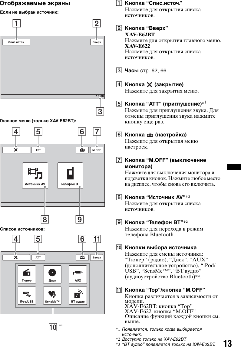 Xav E62bt E622 Son622