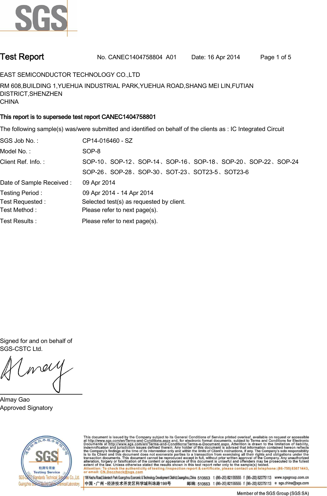 Page 1 of 5 - CTS_EE_General_V2012_CC  SOP,SOT Report