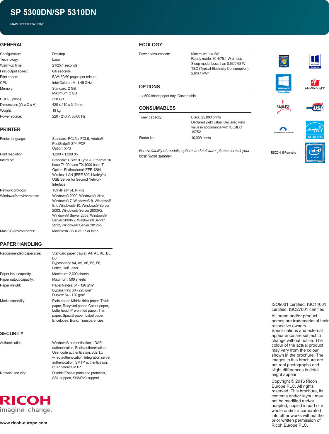 Page 4 of 4 - Sp5300Dn .. User Manual