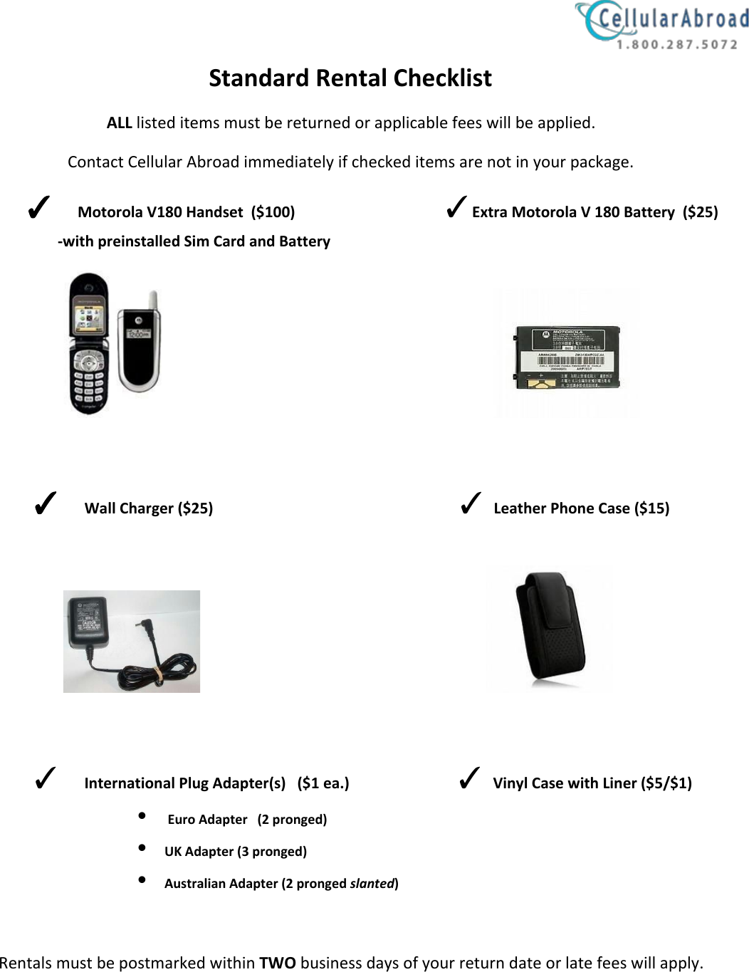 Page 3 of 3 - SpainStandardRentalUserGuide.pages Spain Standard Rental User Guide