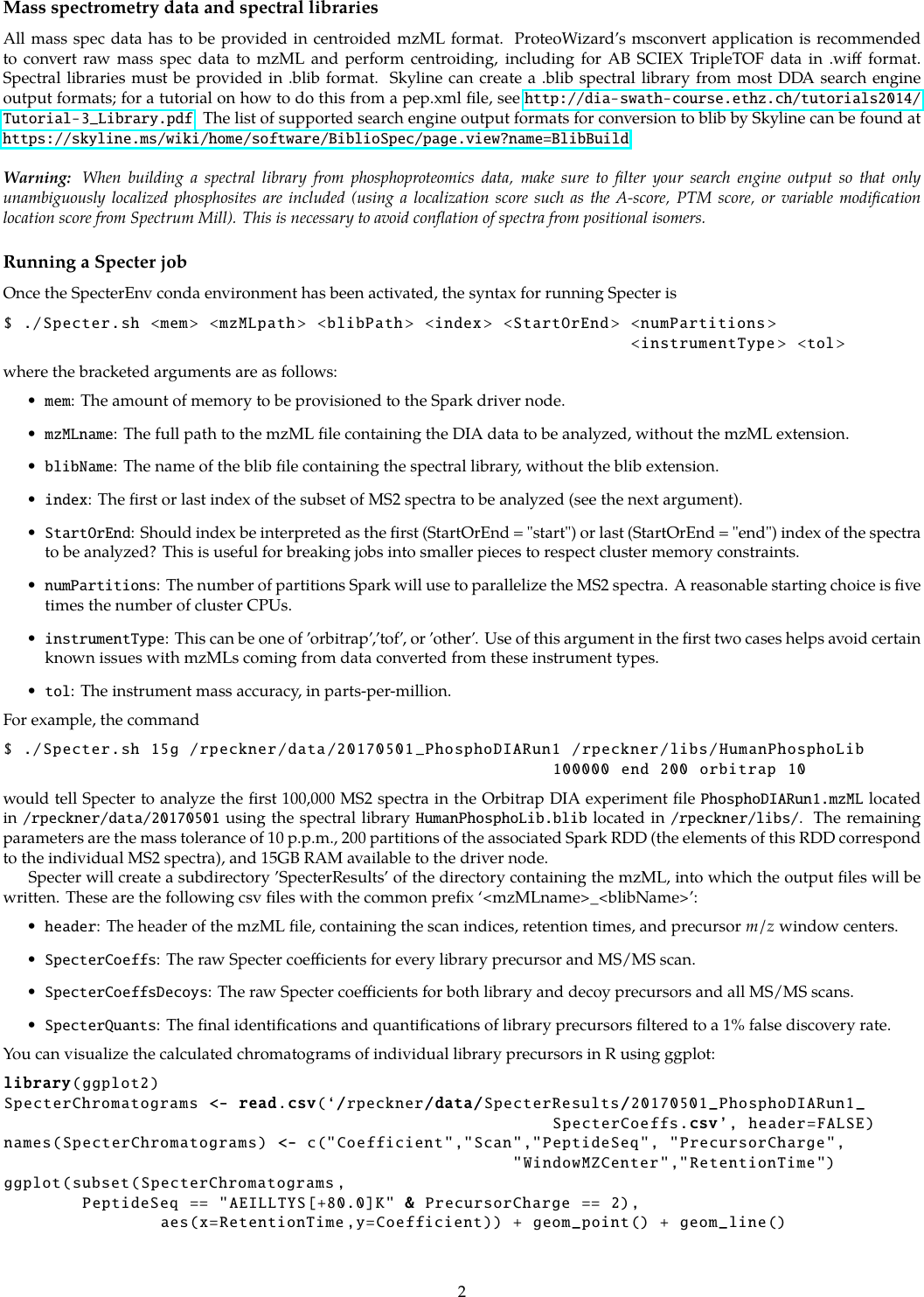 Page 2 of 2 - Specter Spark User Guide