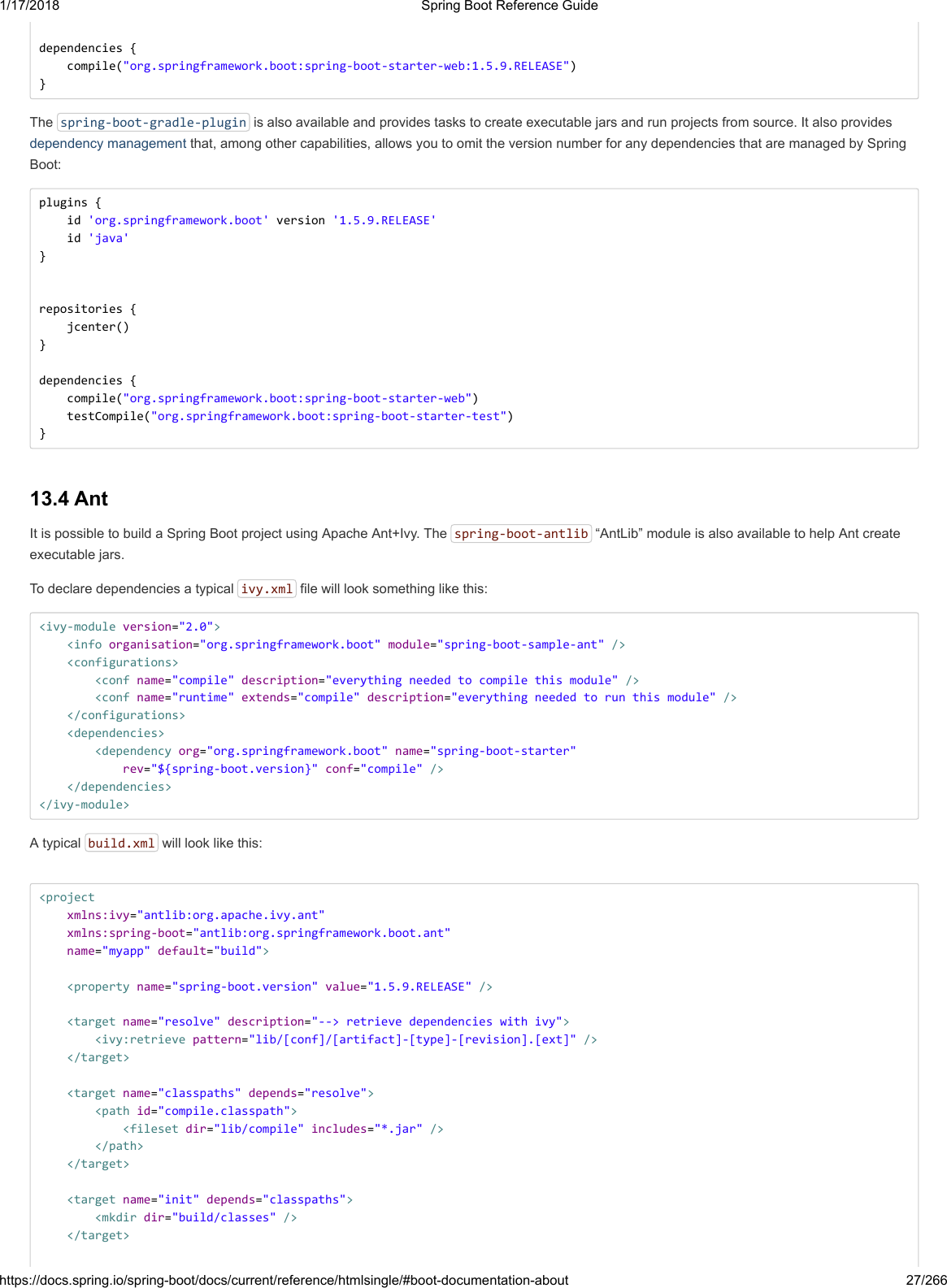 Spring Boot Reference Guide