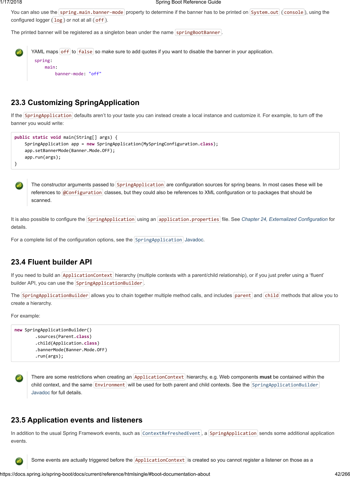 Spring Boot Reference Guide