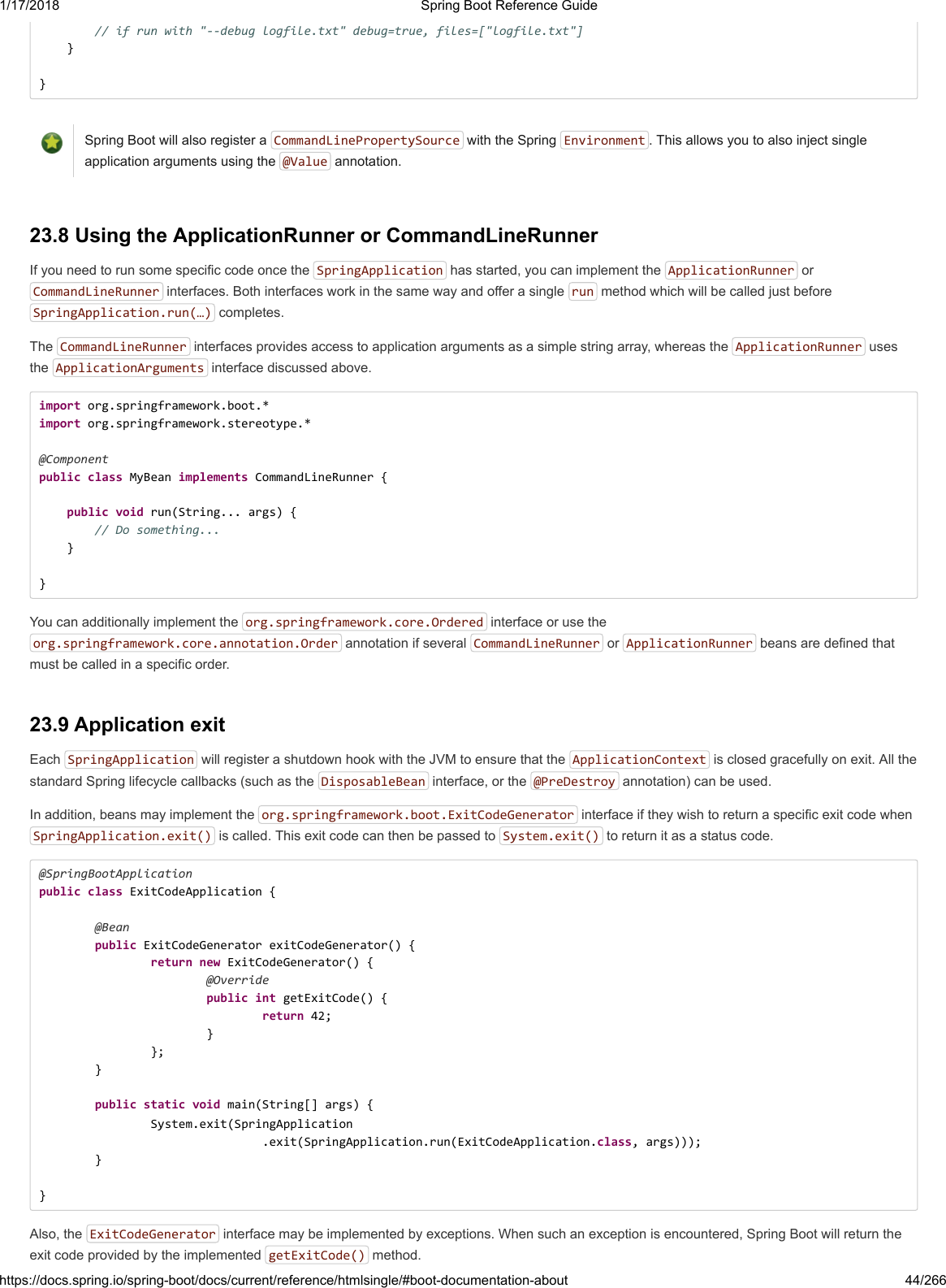 Spring Boot Reference Guide