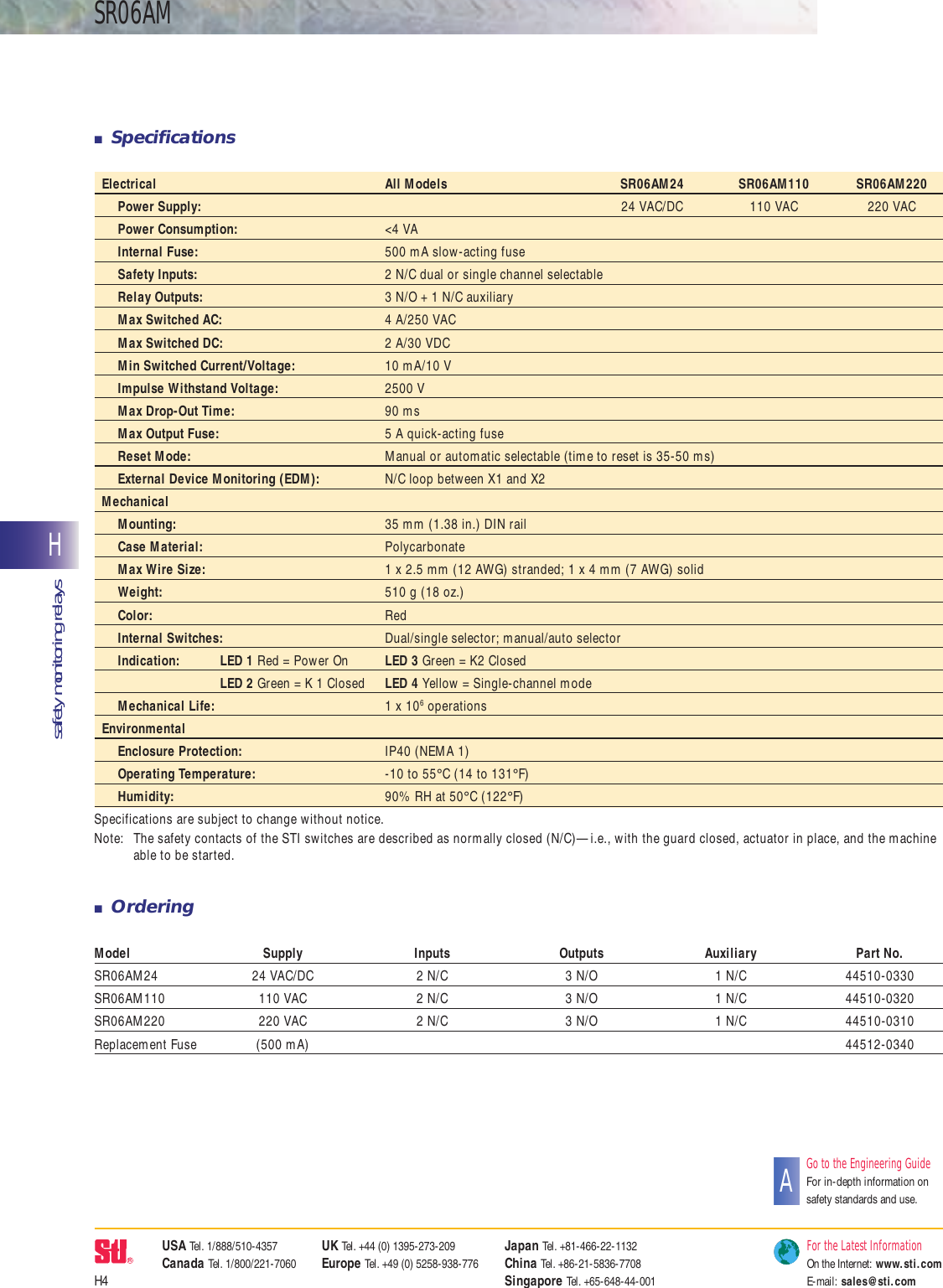 Page 4 of 5 - SR06AM Datasheet  En 201507 J228I-E-01