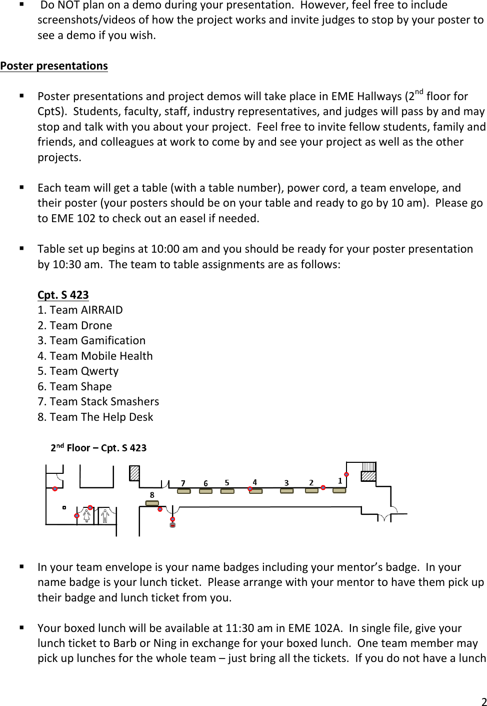 Page 2 of 3 - Student Instructions-Cpt S 423  Presentations And Poster Competition