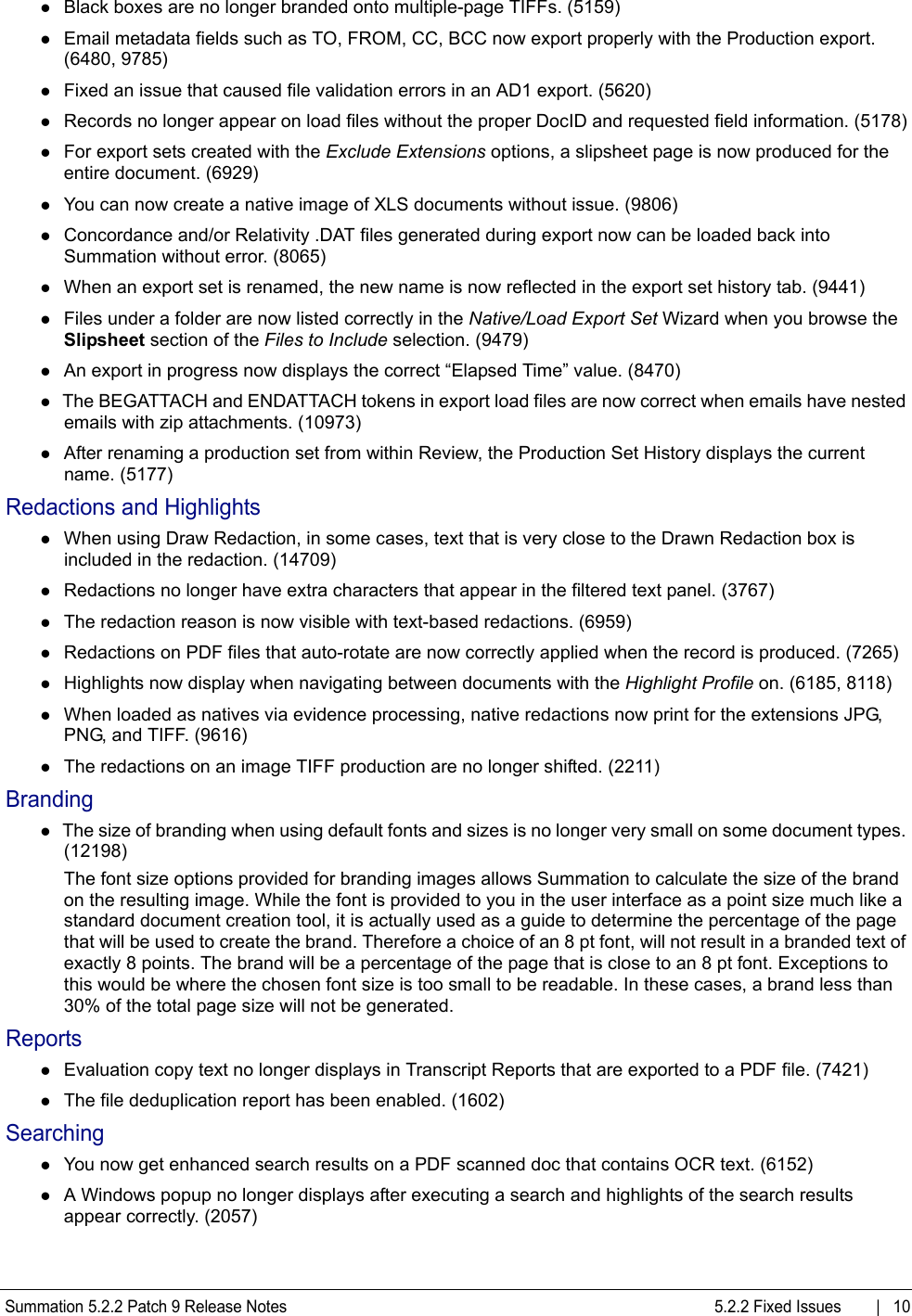 Page 10 of 12 - Sum_5_2_2_RN_Patch_9_update  Summation 5.2.2 P9 RN