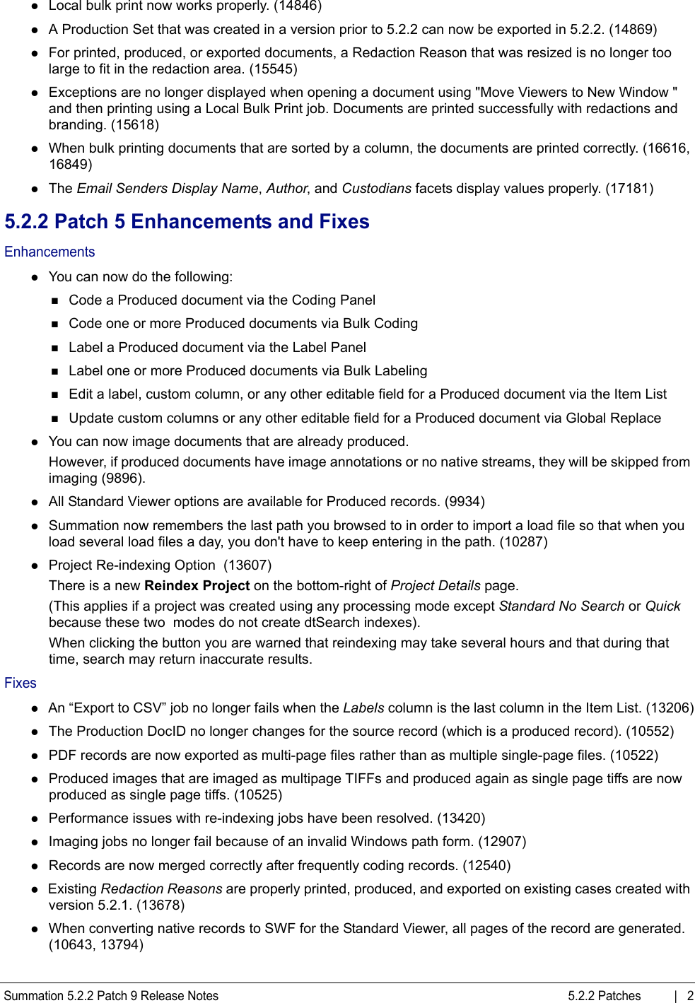 Page 2 of 12 - Sum_5_2_2_RN_Patch_9_update  Summation 5.2.2 P9 RN