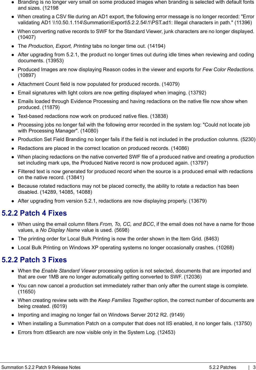 Page 3 of 12 - Sum_5_2_2_RN_Patch_9_update  Summation 5.2.2 P9 RN