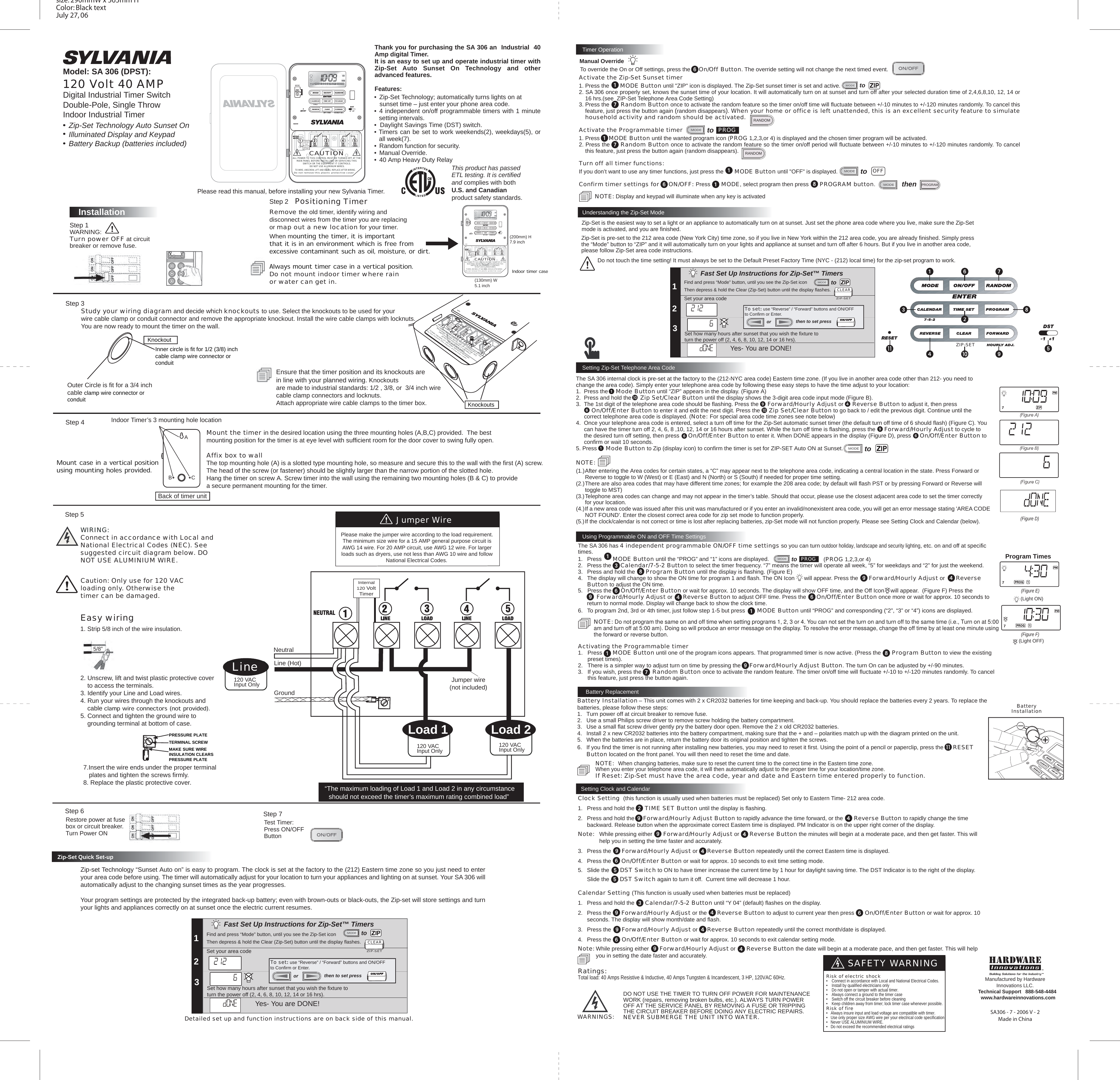 Page 2 of 4 - Sylvania-SA306-manua.. Sylvania-SA306-manual