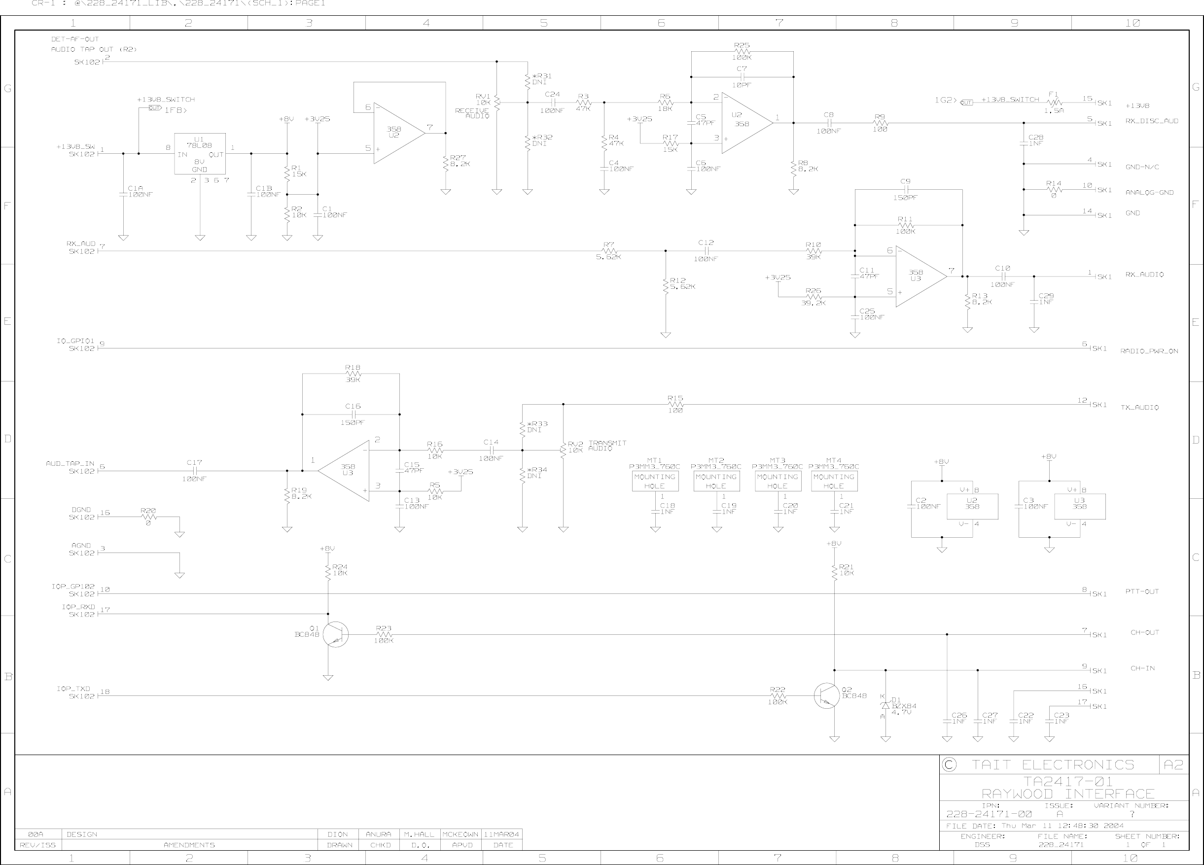 Tm8000 Tm8100 Ta2417 01 Raywood Interface Ta2417 Interface