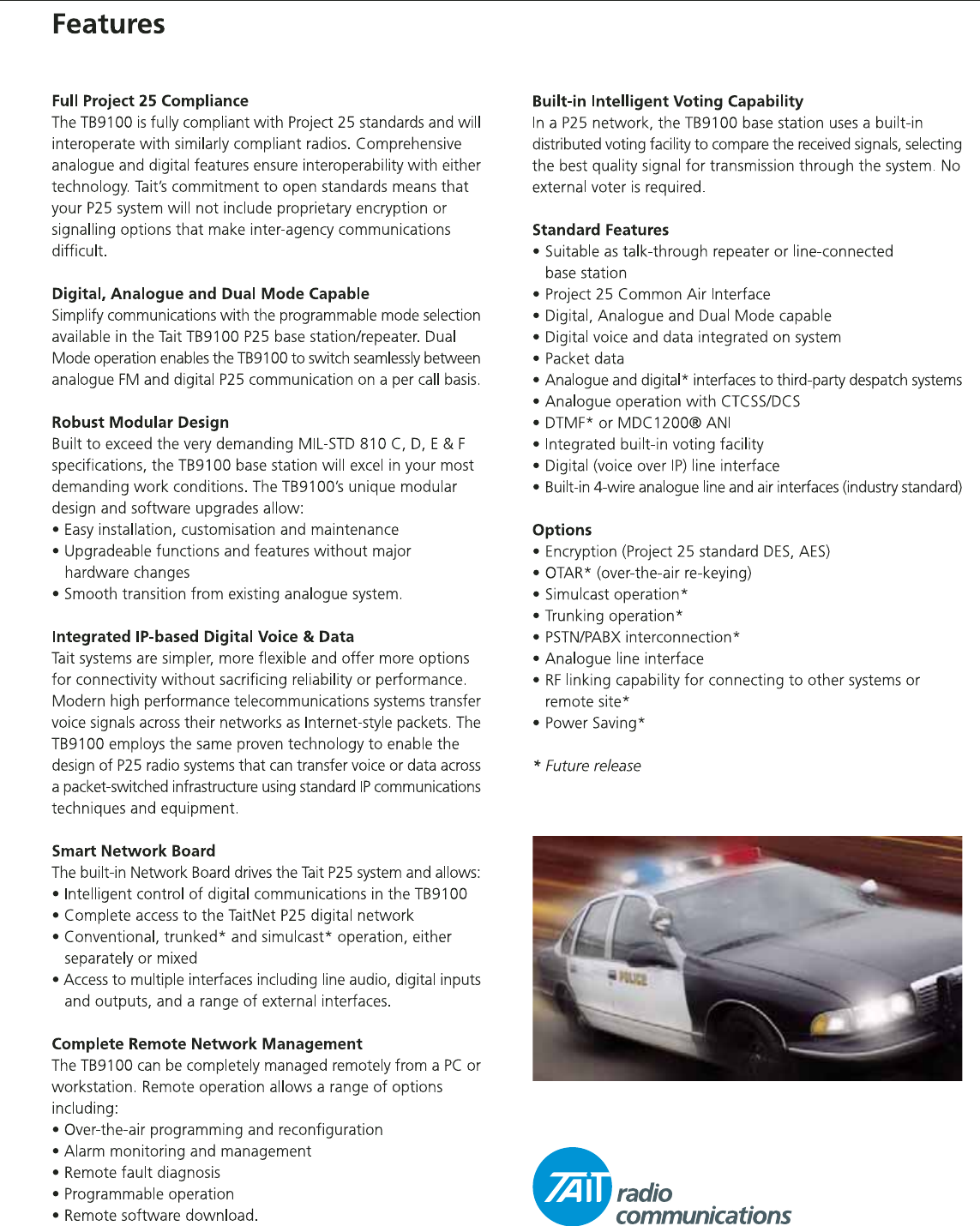 Page 3 of 4 - Tx9000/TB9000/Brochure/TB9100 Brochure TB9100