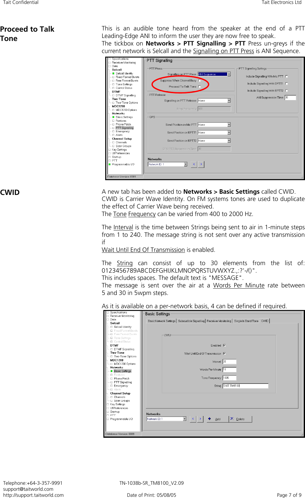 Page 7 of 9 - TECHNOTE/TM8000/TN-1038b_SR_TM8100 Firmware V2.09 And Programming Applicatio TN-1038b SR TM8100