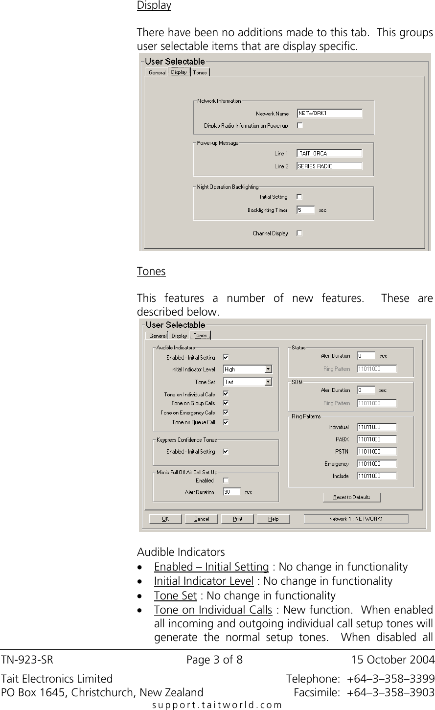 Page 3 of 8 - TN-823-SR_Orca_5000_Firmware_4_27_TOP_TPA_4_X_X TECHNOTE/TN-923-SR - Tait Orca 4030, 5035, 5040 Firmware Upgrade To 4.27 & TOP-TPA 4.0.1 TN-923-SR