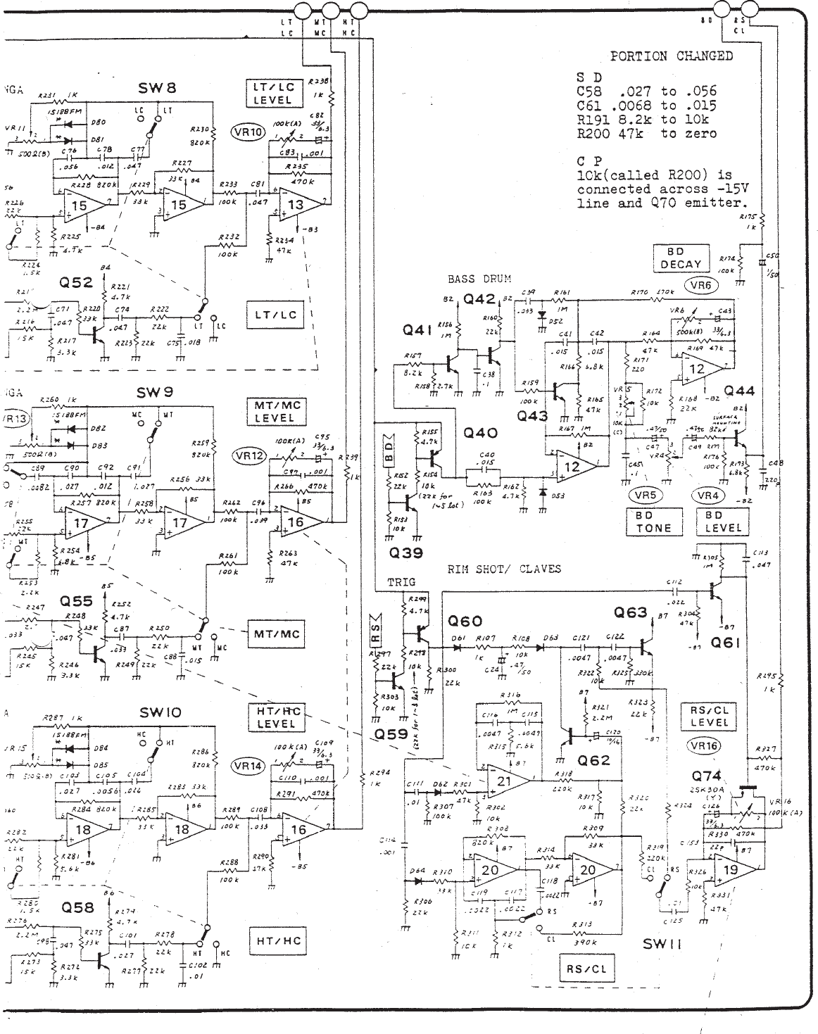 Page 6 of 6 - TR-808 Schematics (all Below)
