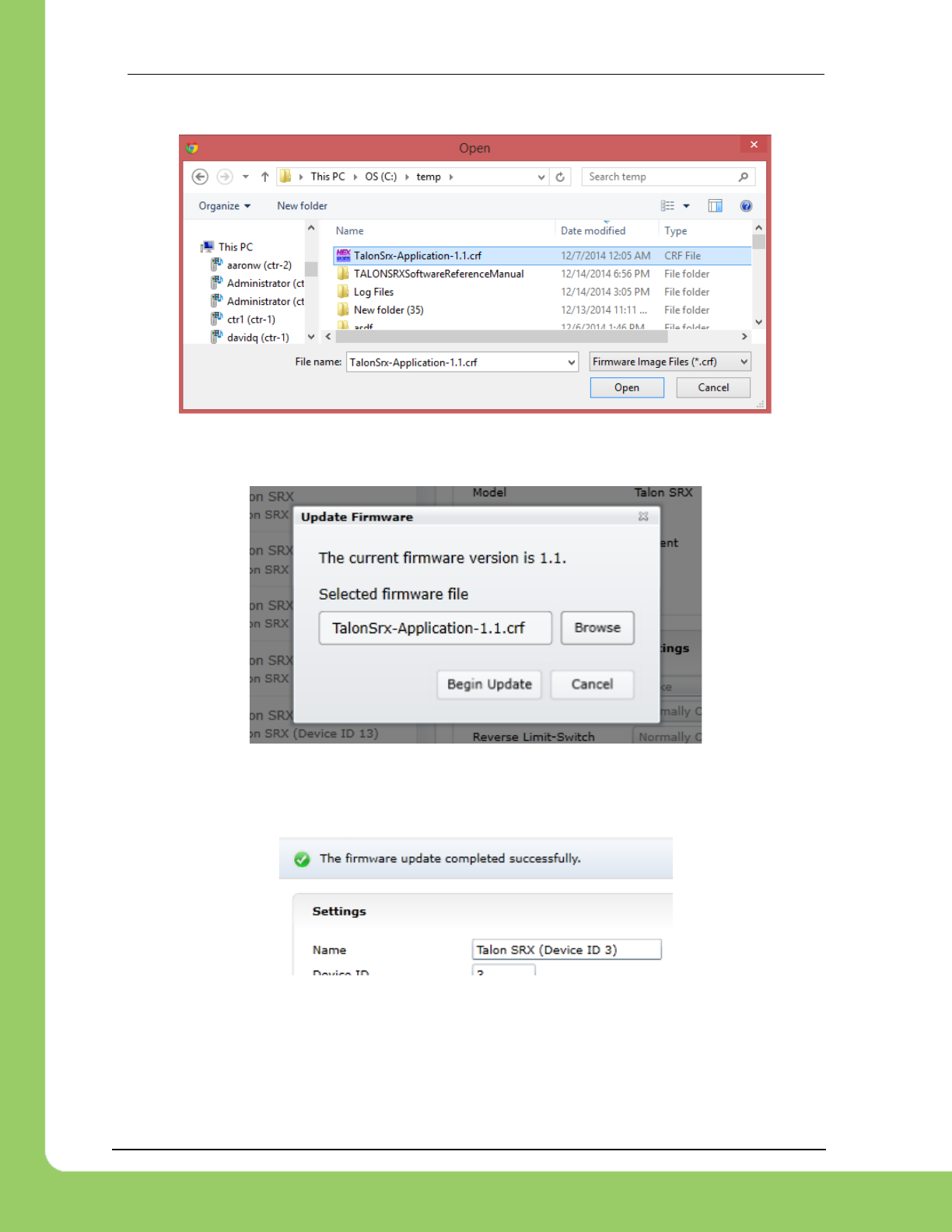 TALON SRX Software Reference Manualx Victor SPX Manual