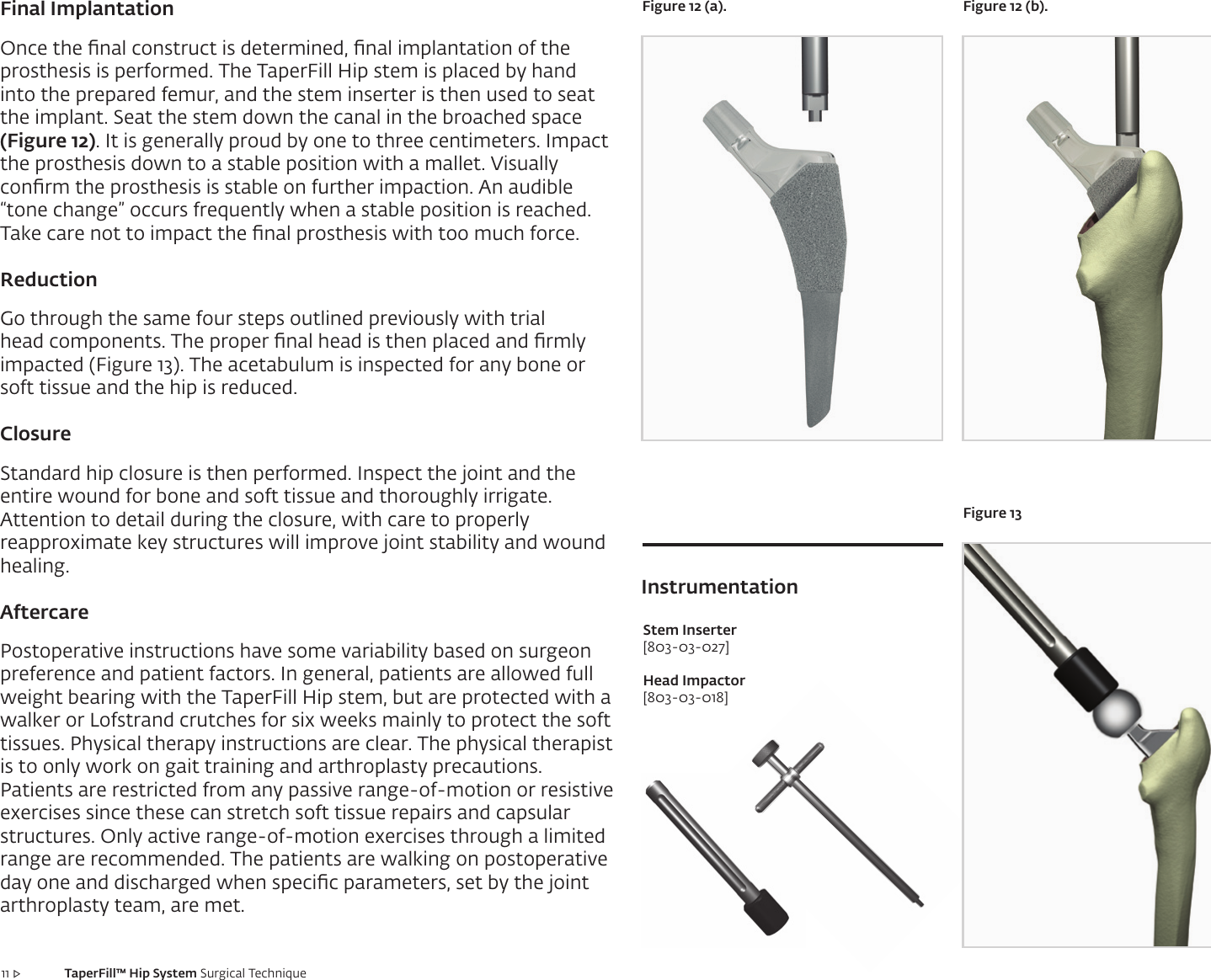 Page 11 of 12 - Taper Fill Surgical Technique Rev C