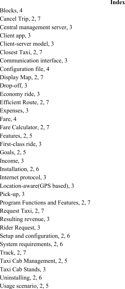 Page 12 of 12 - Taxi User Manual