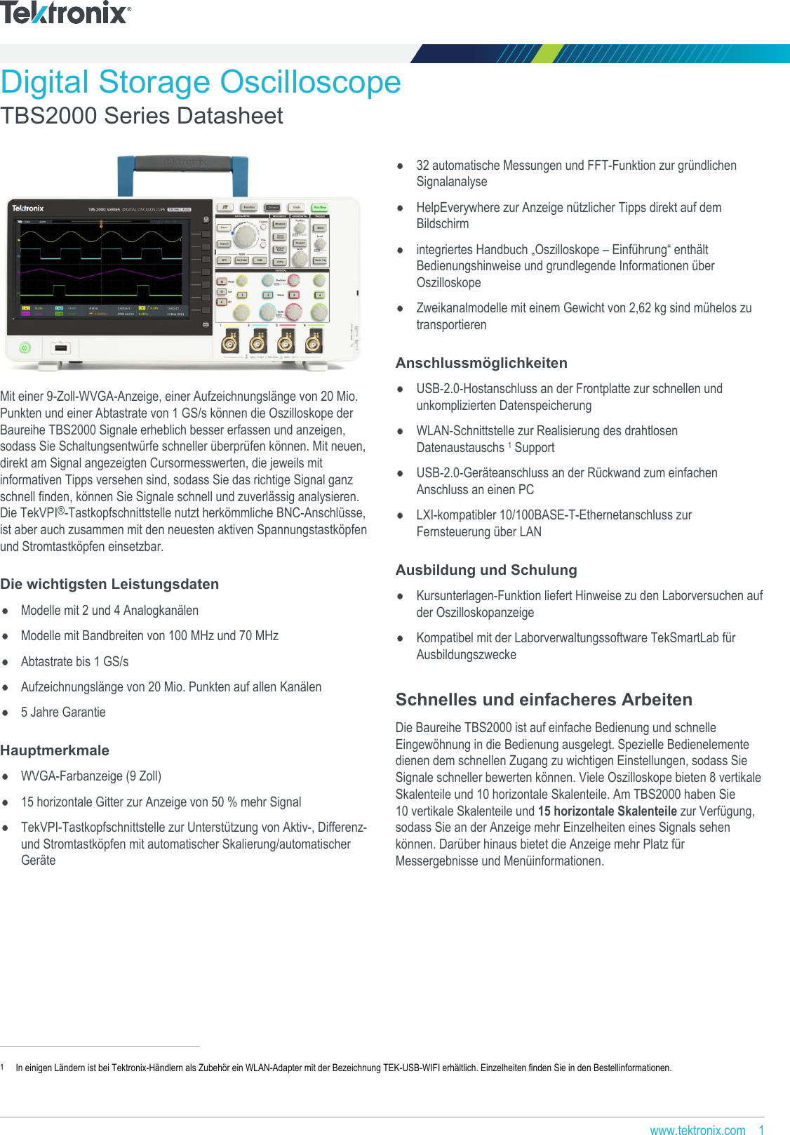 Tbs2074 Datenblatt