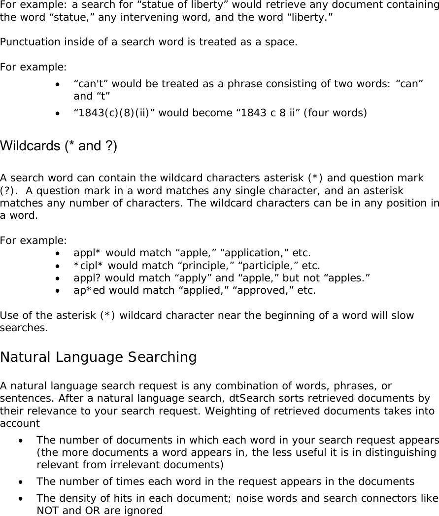 Page 2 of 6 - DtSearch_requests  Techdoc.dt Search Requests.en Us