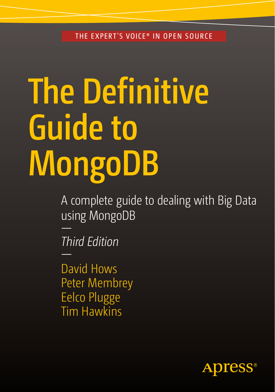 The Definitive Guide To MongoDB Mongo DB