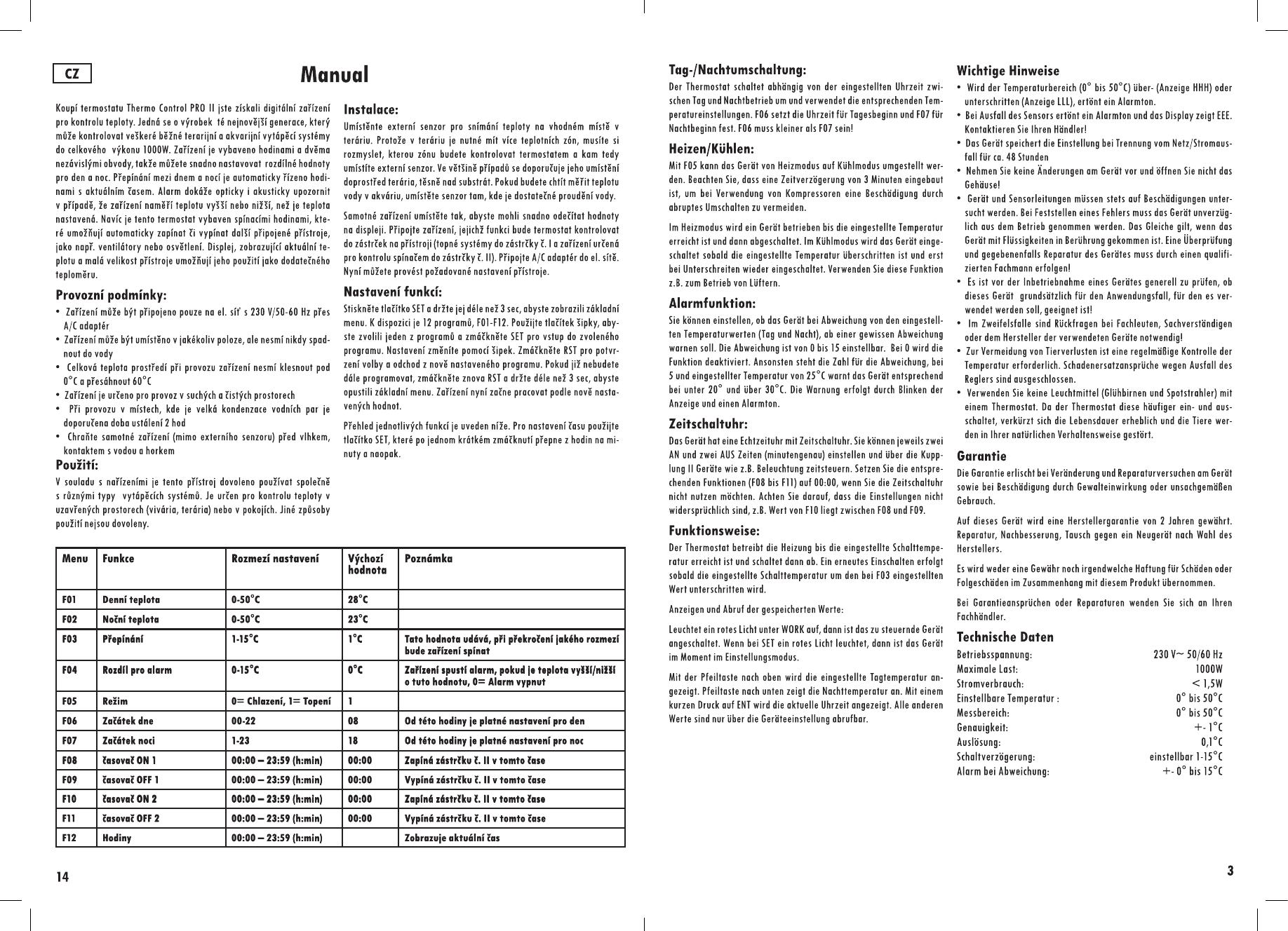 Page 3 of 8 - Thermo Control Pro  2