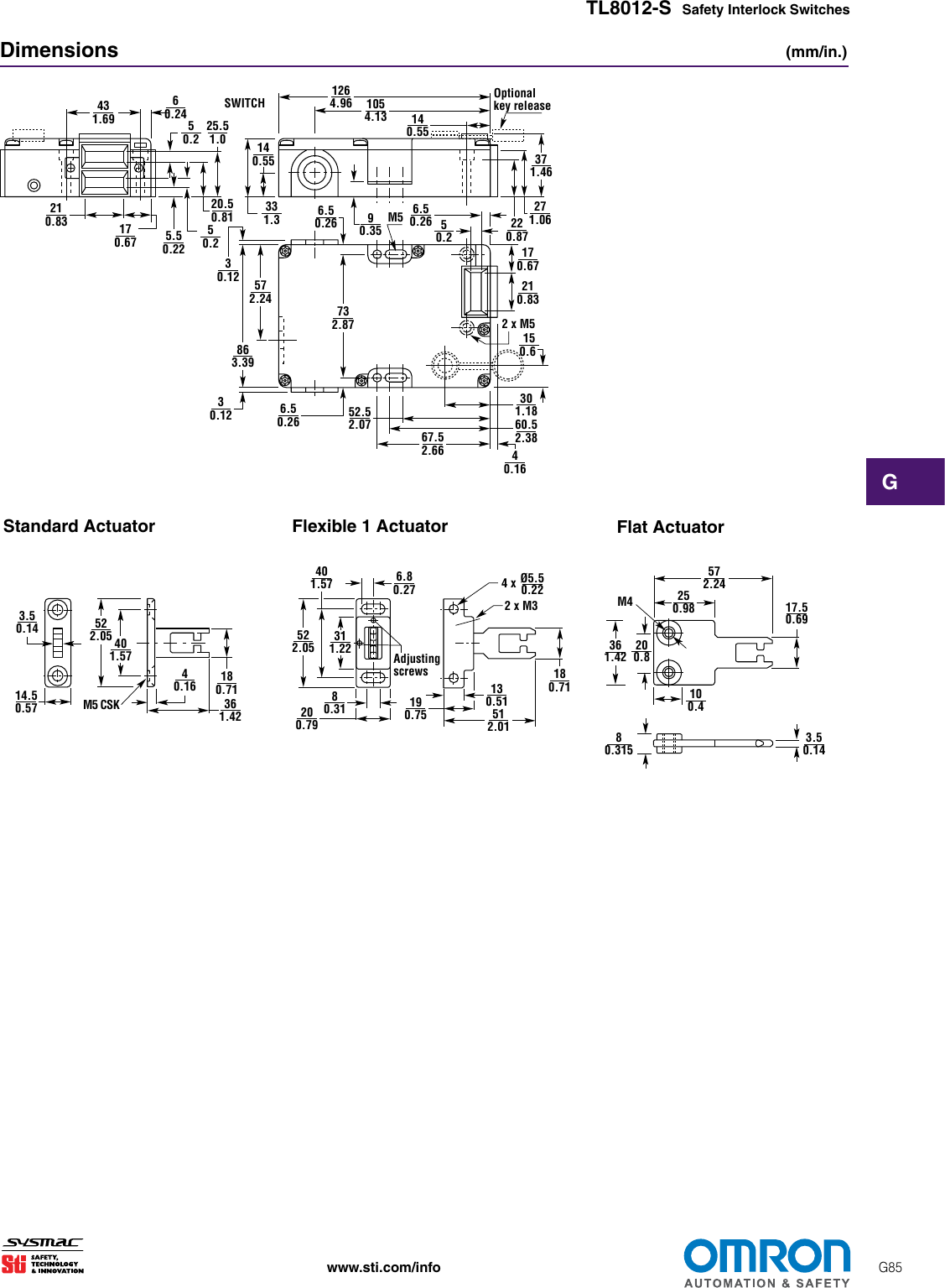 Page 5 of 6 - Omron STI TL8012-S TL8012-S-Safety-Interlock-Switch