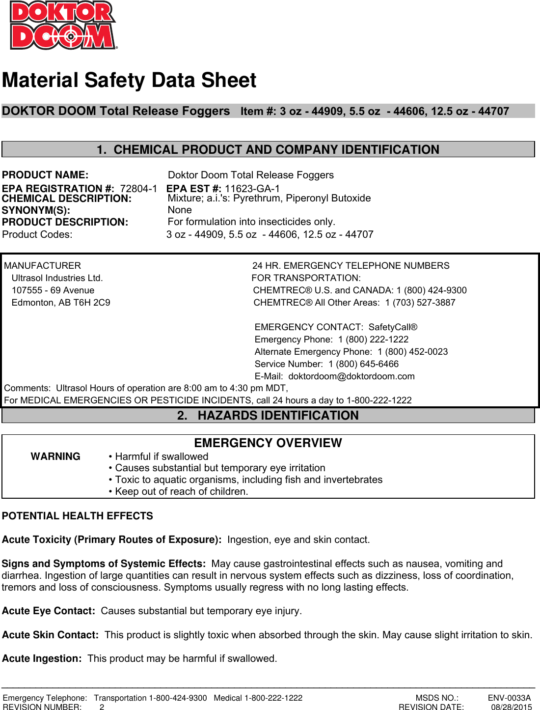 Page 1 of 8 - Total-Release-Fogger SDS
