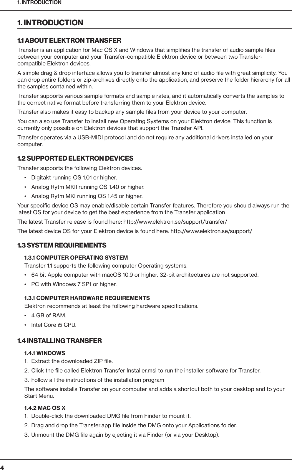 Page 4 of 10 - Elektron Transfer User Manual (English) Transfer-User-Manual ENG