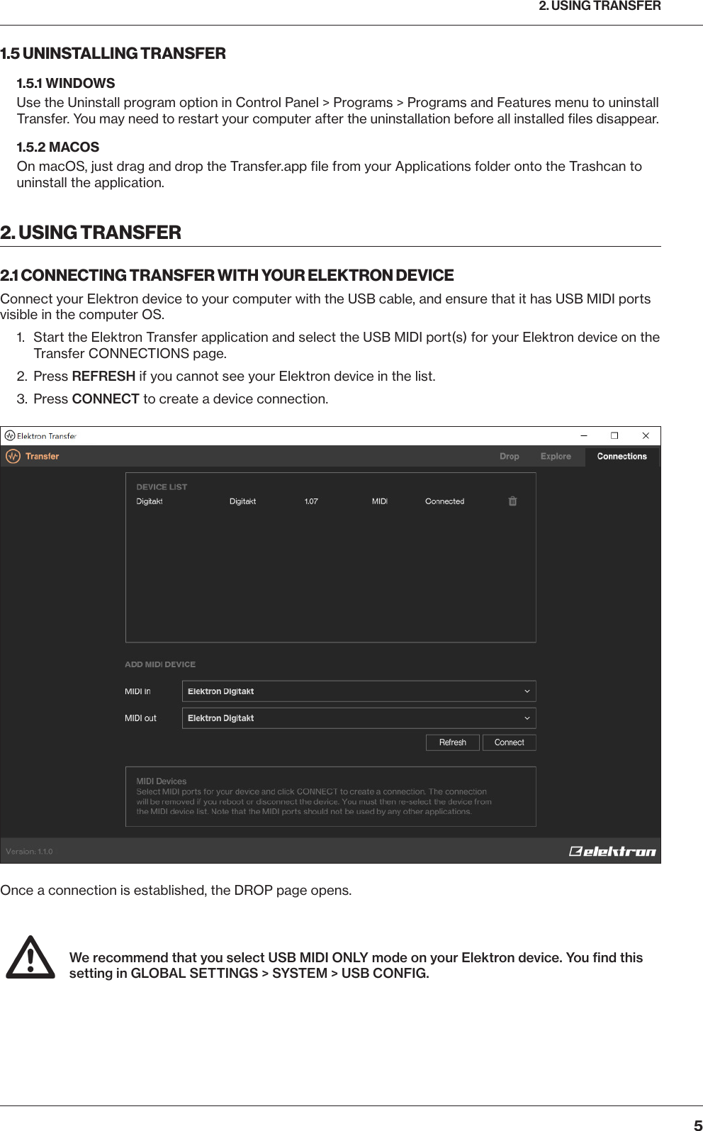 Page 5 of 10 - Elektron Transfer User Manual (English) Transfer-User-Manual ENG