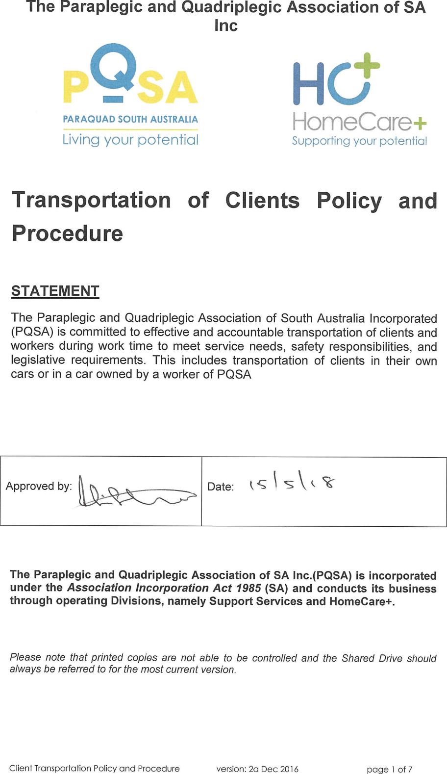 Page 1 of 8 - Transportation-of-Client-Policy-and-Procedures