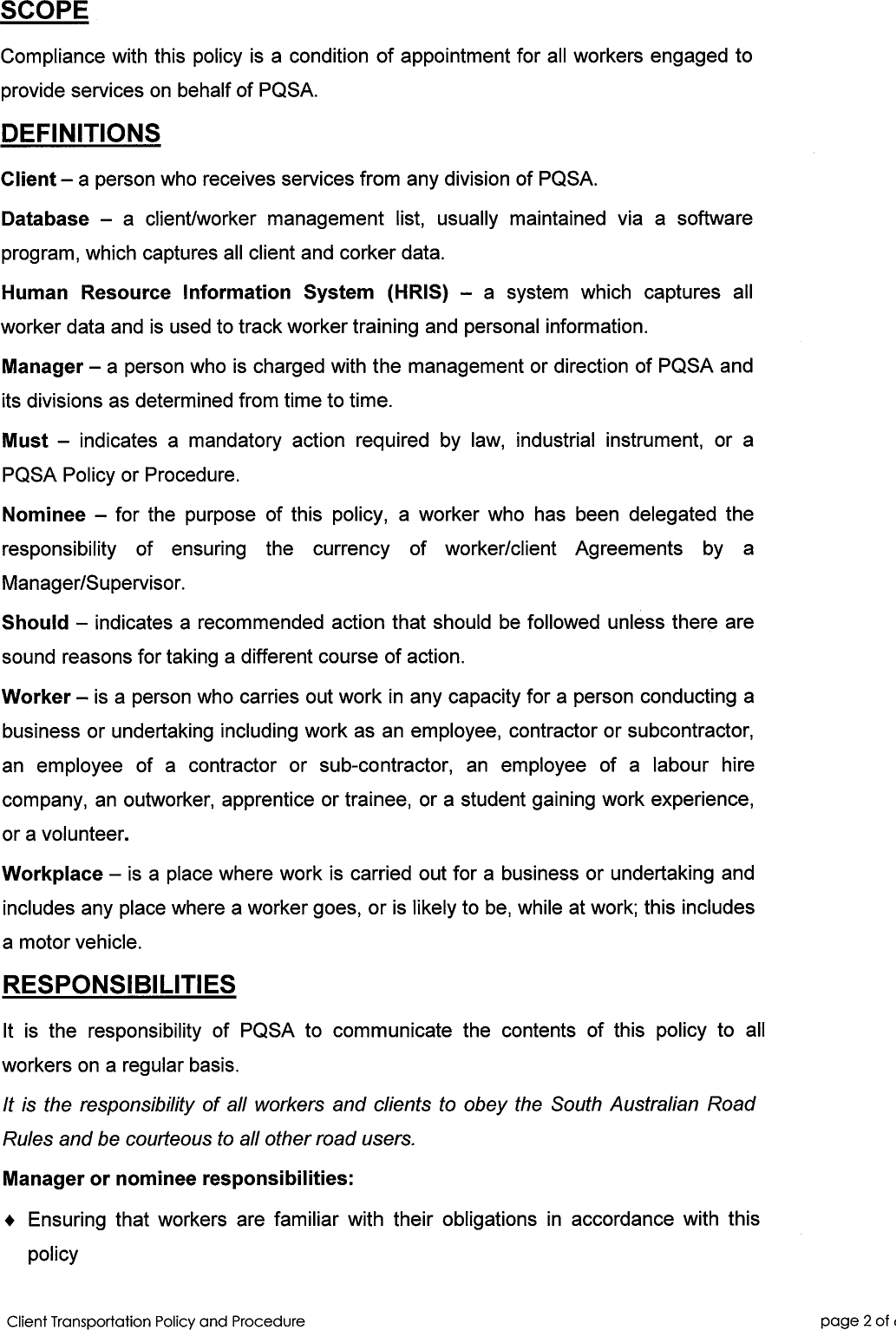 Page 2 of 8 - Transportation-of-Client-Policy-and-Procedures