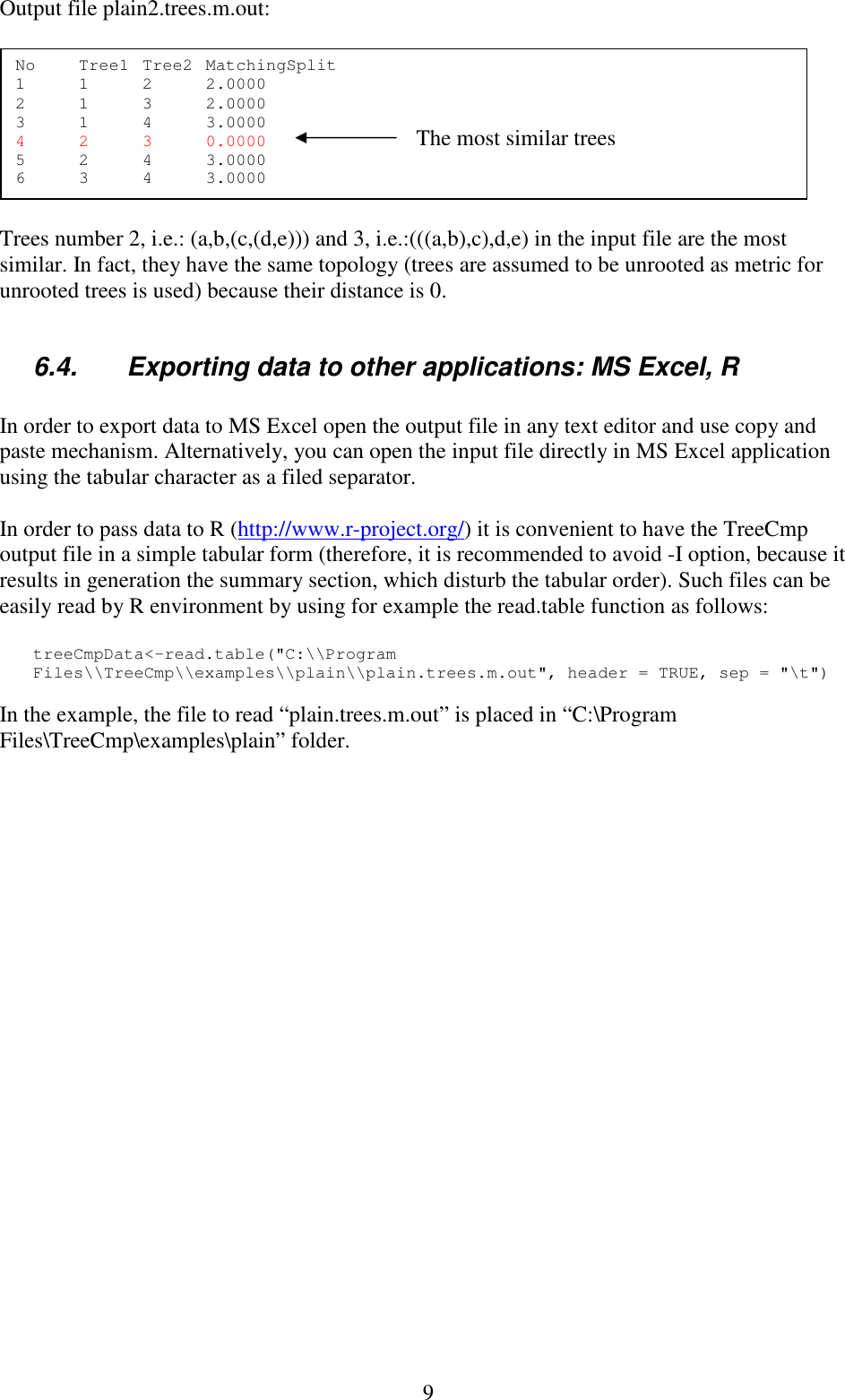 Page 9 of 10 - TreeCmp_manual Tree Cmp Manual