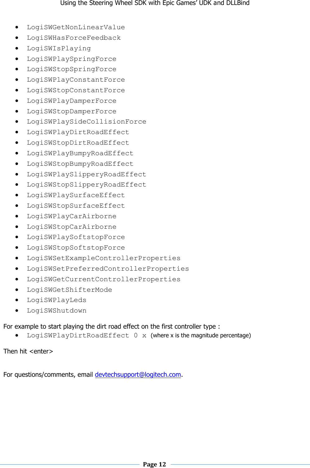 Page 12 of 12 - Using The Steering Wheel SDK With Epic Games’ UDK And DLLBind Instructions
