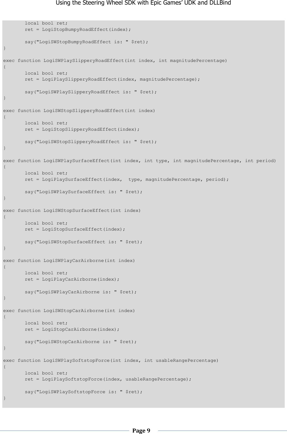 Page 9 of 12 - Using The Steering Wheel SDK With Epic Games’ UDK And DLLBind Instructions