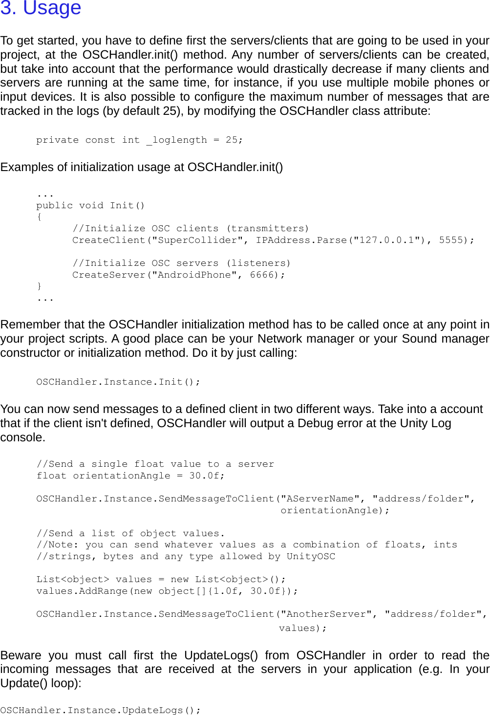 Page 2 of 3 - Unity OSC Manual