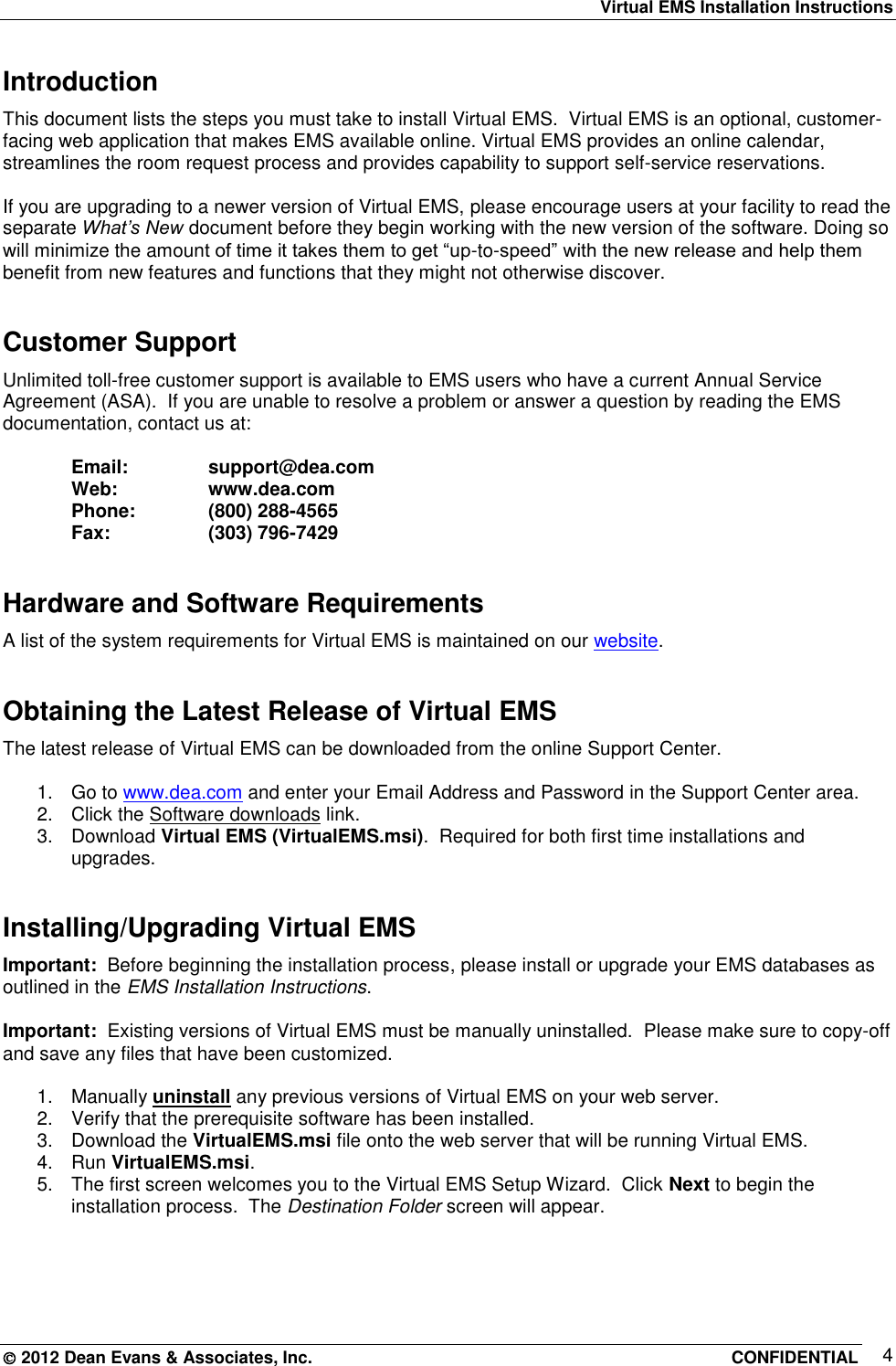 Page 4 of 9 - Virtual EMS Installation Instructions VEMS Guide V43