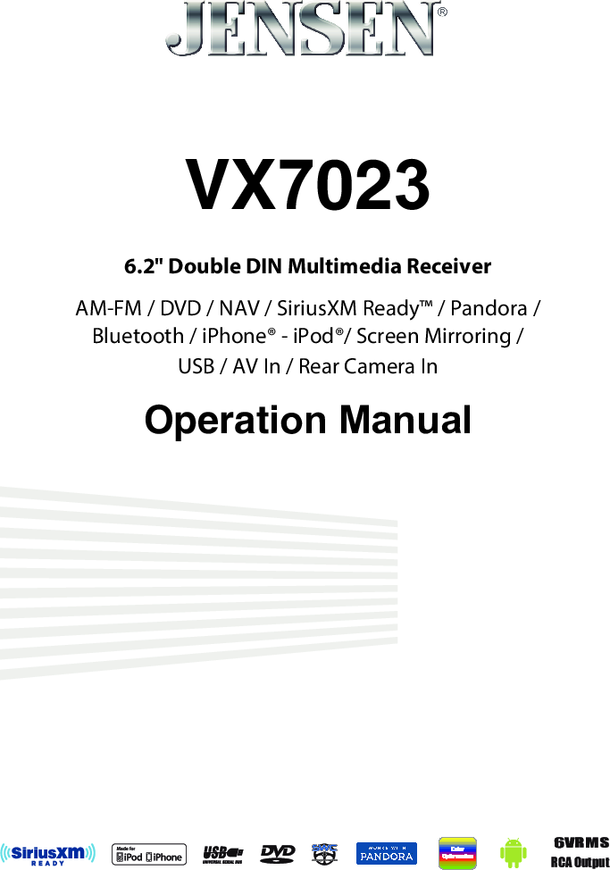 VX 7023 Operation Manual VX7023 OM EN