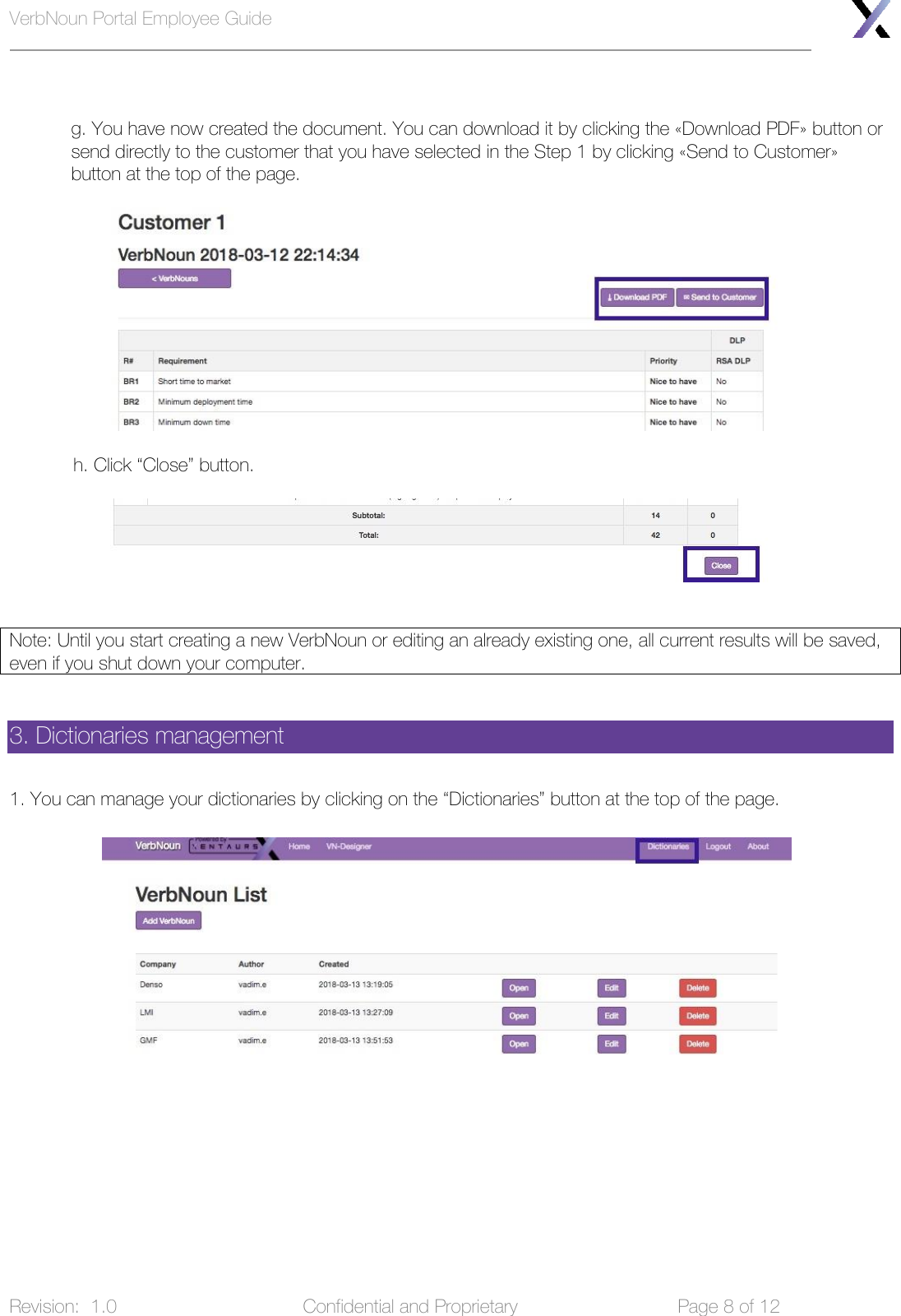 Page 8 of 12 - VerbNoun Employee Guide Verb Noun