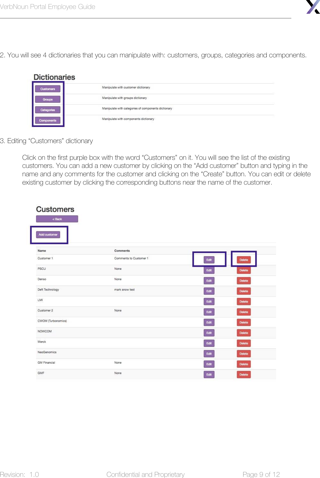Page 9 of 12 - VerbNoun Employee Guide Verb Noun