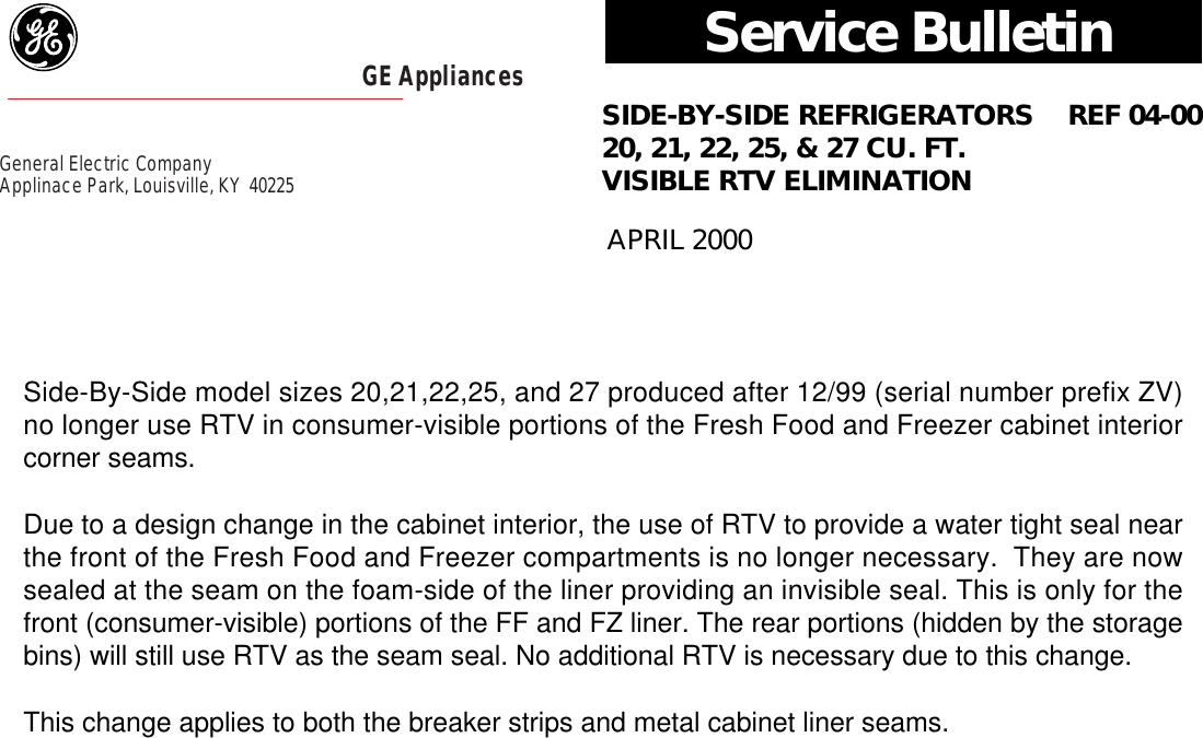 Page 1 of 1 - Visible RTV Elimination REF03-00