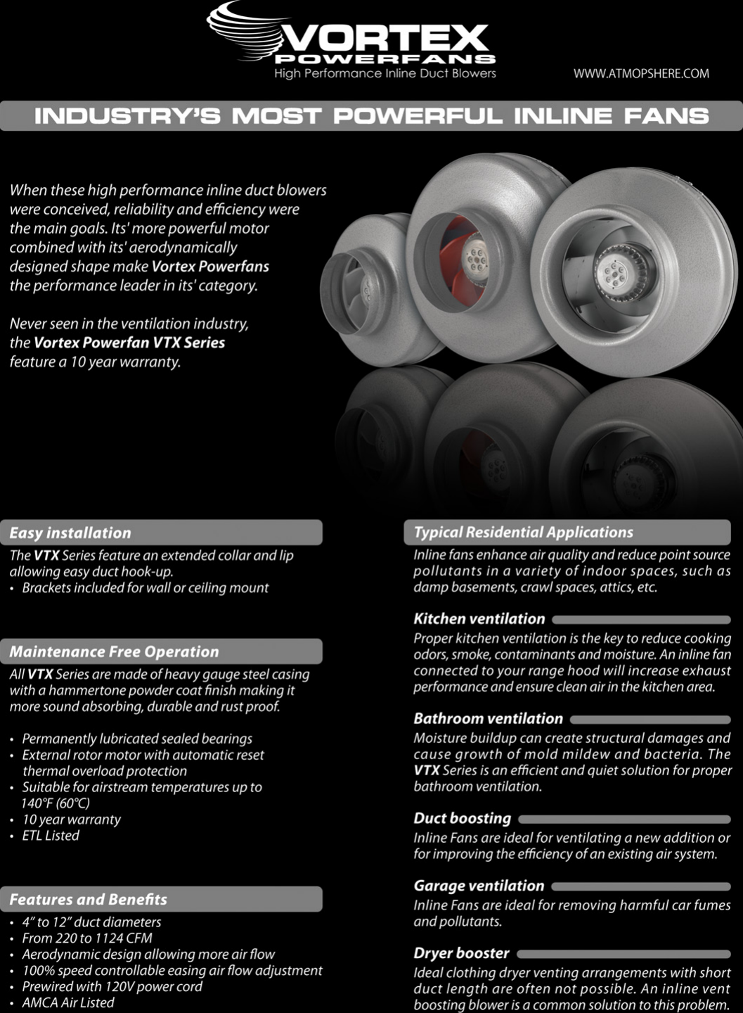 Page 2 of 4 - Vortex VTX-Series-Spec-Sheet