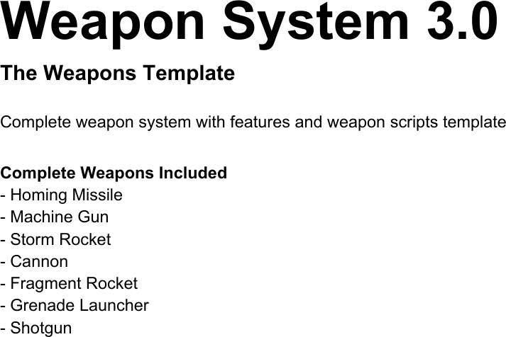 Page 1 of 3 - Weapon System Manual