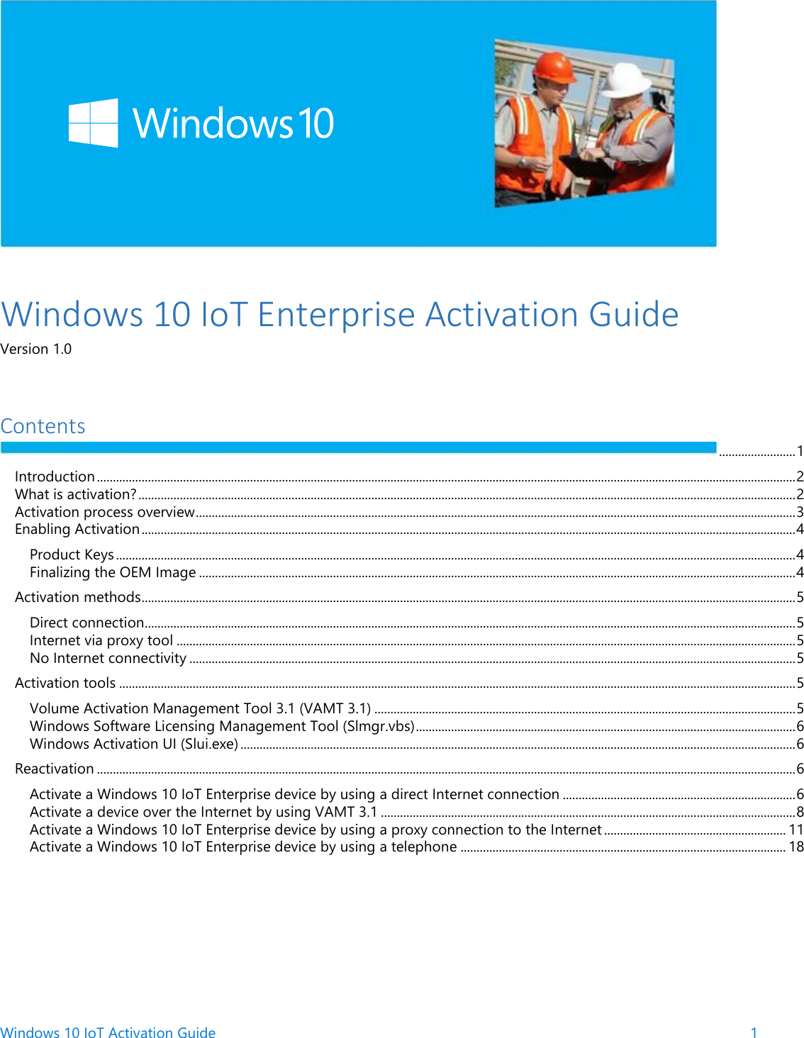 Windows 10 Io T Enterprise Activation Guide