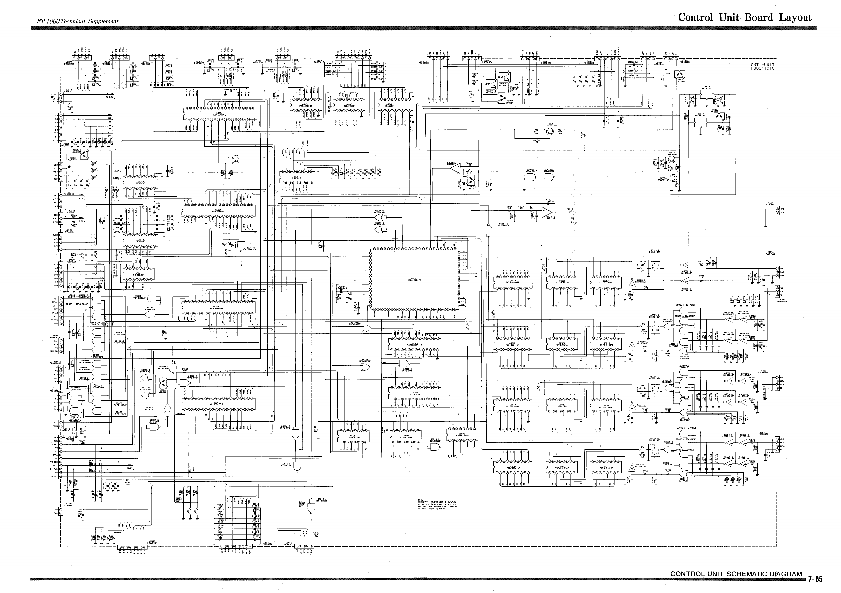 FT 1000 TechnicalSupplement YAESU Service manual