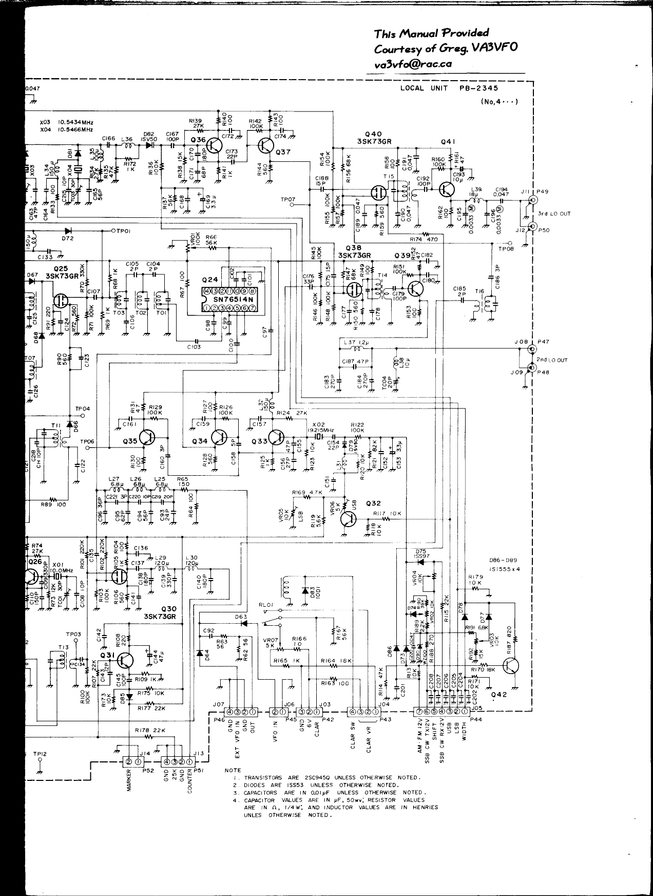 Page 6 of 11 - YAESU - FT102 Circuit Diagram YAESU--FT-102-Schematic