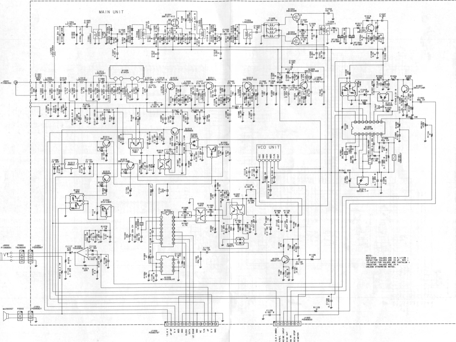 YAESU FT H Schematic