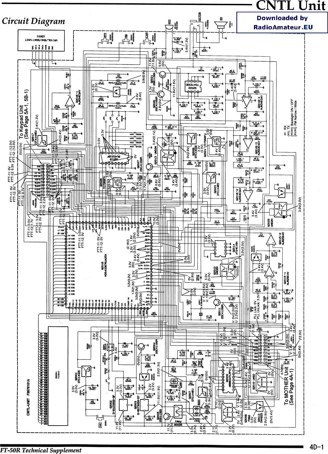 Page 2 of 6 - Yaesu FT-50R Schematic YAESU--FT-50-SCHEMA